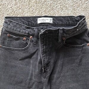 Abercrombie black high rise jeans